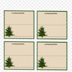 Place Card Christmas Decoration Christmas Card Template, Png Intended For Table Place Card Template Free Download
