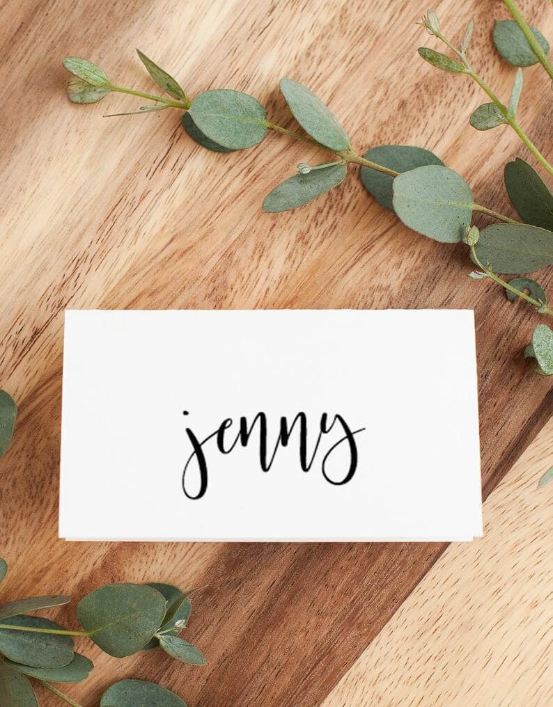 Place Card Template, Printable Place Cards, Wedding Place Cards, Name  Cards, Escort Cards, Editable Template Inside Printable Escort Cards Template