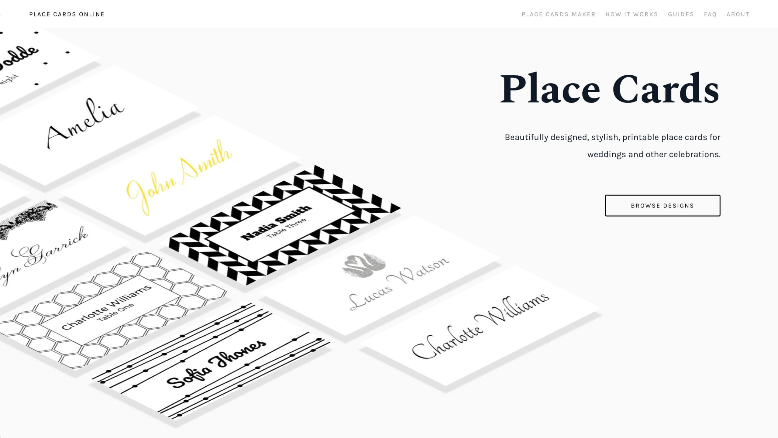 Place Cards Online - Place Cards Maker. Beautifully Designed Regarding Celebrate It Templates Place Cards