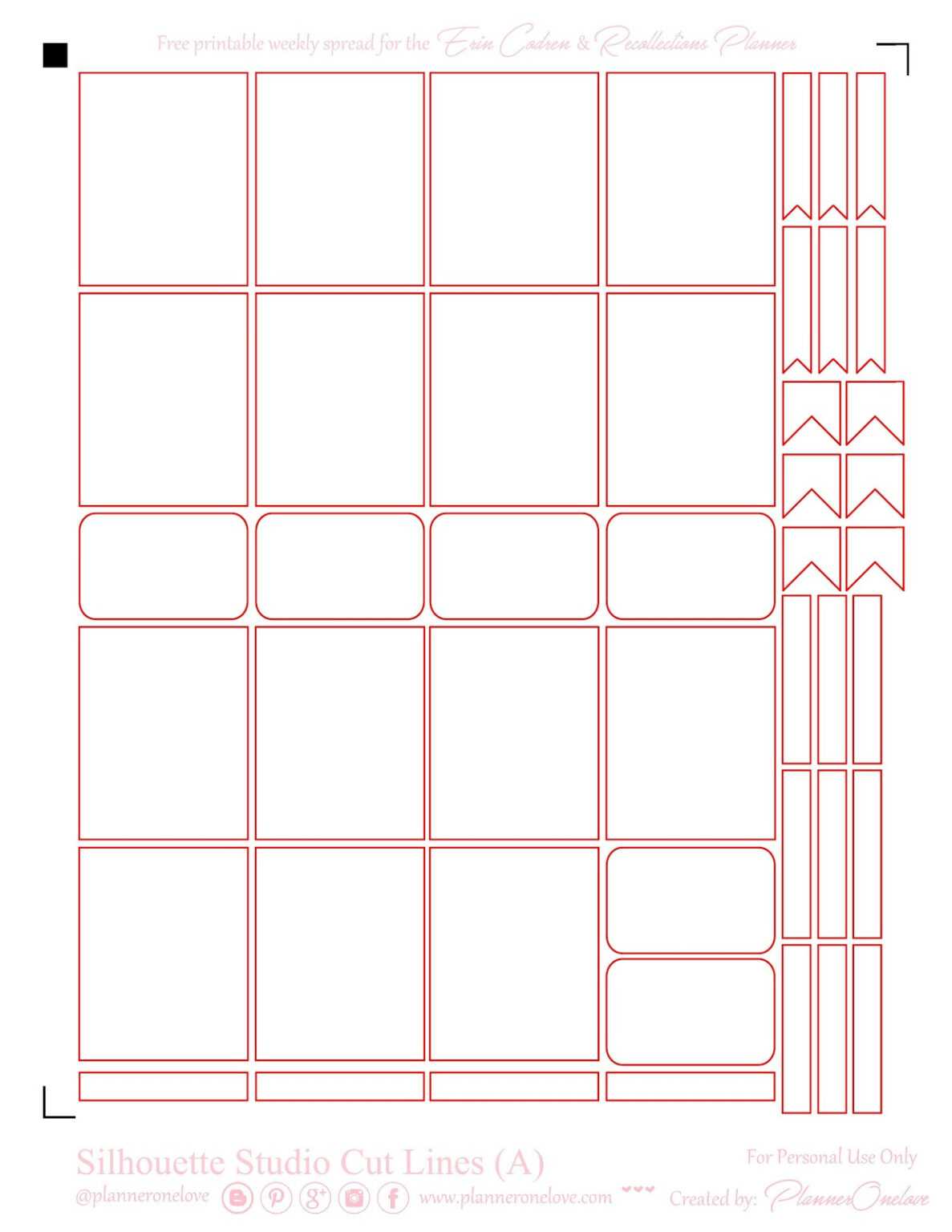 Planner Sticker Template – Tomope.zaribanks.co Regarding Recollections