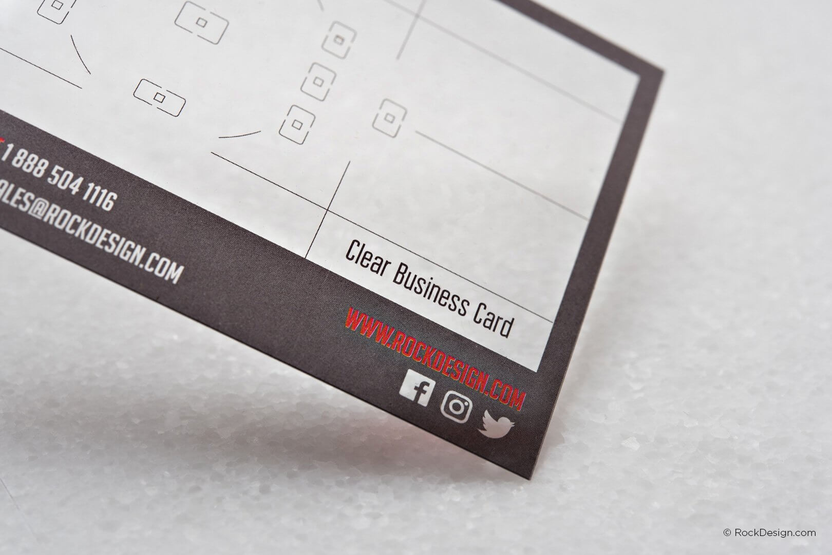 Plastic Card Template With Print Service | Rockdesign Intended For Transparent Business Cards Template