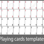 Playing Cards Template Set Intended For Template For Game Cards