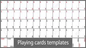 Playing Cards Template Set pertaining to Deck Of Cards Template