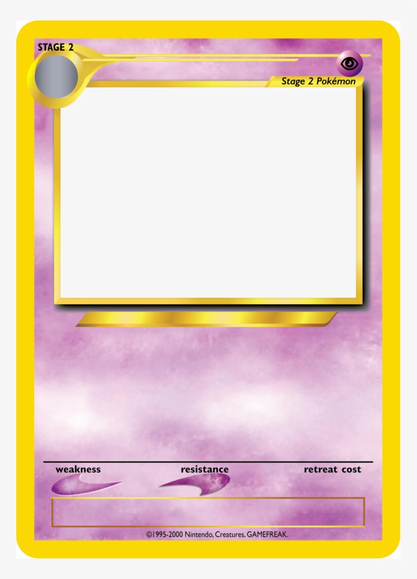 Pokemon Card Template Png – Blank Top Trumps Template With Top Trump Card Template