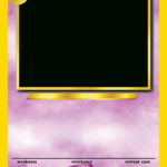 Pokemon Card Template Transparent & Png Clipart Free Regarding Pokemon Trainer Card Template