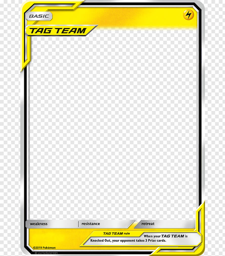 Pokemon Sm Templates, Lightning Gx Tt Basic, Basic Tag Team Inside Pokemon Trainer Card Template