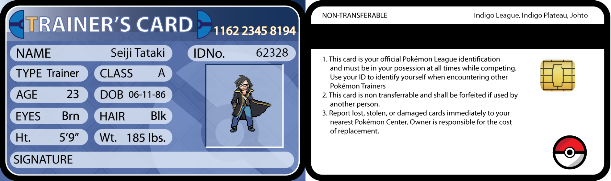 Pokemon Trainer Card Template Sample Professional Templates