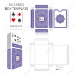 Poker Card Size Tuck Box Template.vector Illustration Ready Design.. In Playing Card Design Template