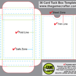 Poker Tuck Box (36 Cards) With Playing Card Template Illustrator
