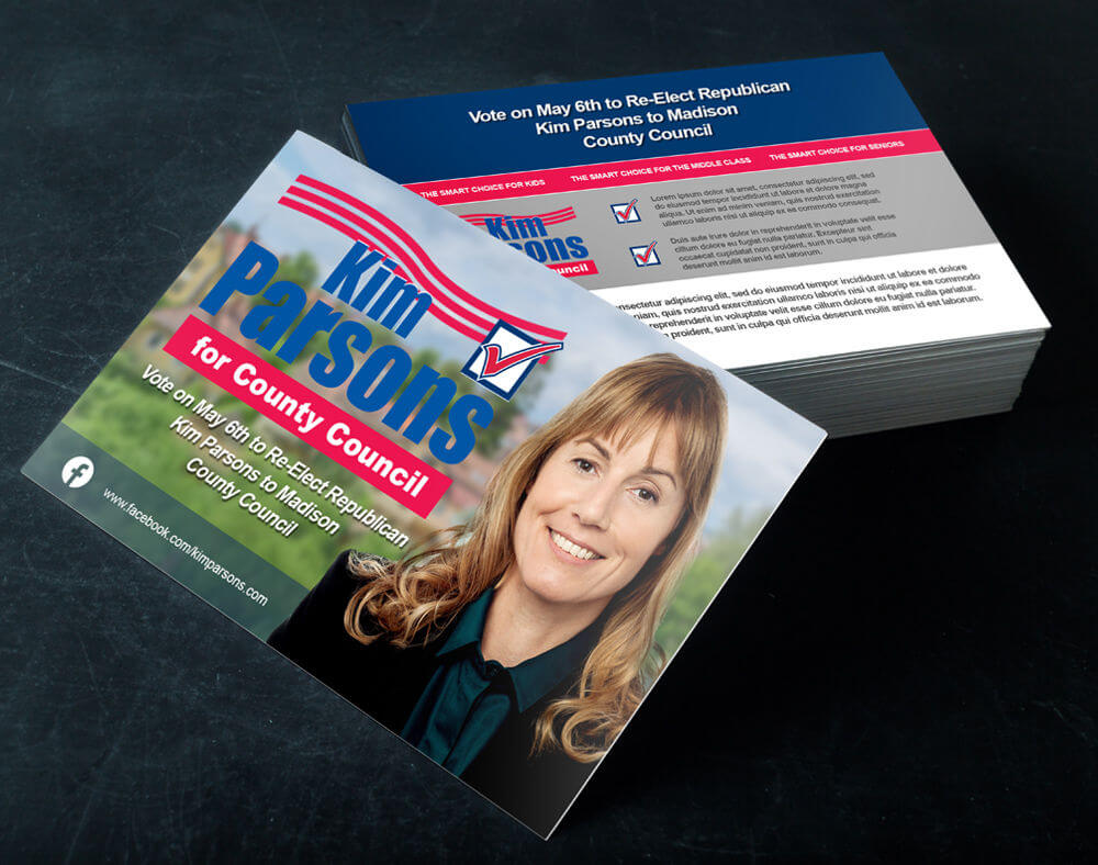 Political Campaign Printing & Direct Mail Services | Printplace Intended For Push Card Template