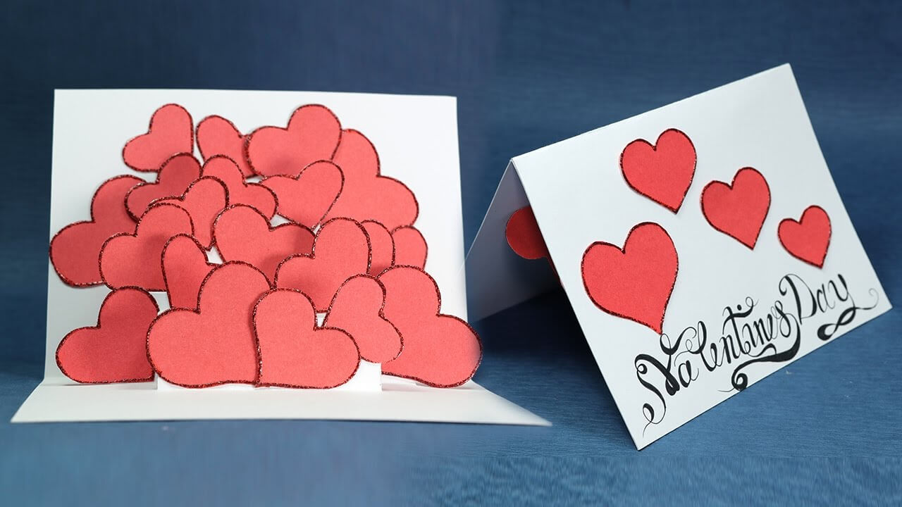 Pop Up Valentine Card – Hearts Pop Up Card Stepstep Within Pop Out Heart Card Template