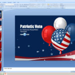 Powerpoint Animated Presentation Template: Patriotic Vote Pertaining To Patriotic Powerpoint Template