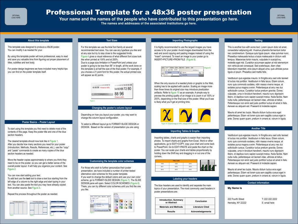 Powerpoint Poster Presentation Templates Free – Matchboard.co Pertaining To Powerpoint Academic Poster Template
