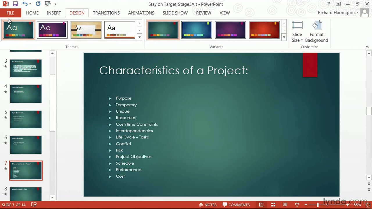 Powerpoint Tutorial: How To Change Templates And Themes | Lynda For What Is A Template In Powerpoint