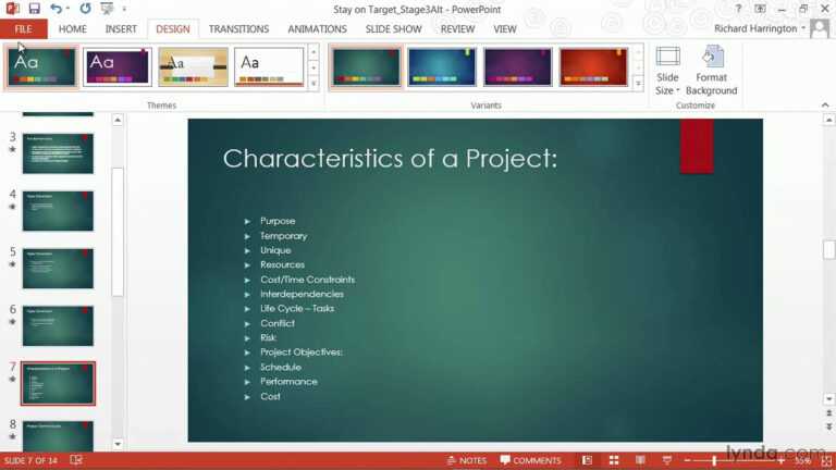 Powerpoint Tutorial How To Change Templates And Themes Lynda 