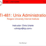 Ppt – Iti 481: Unix Administration Rutgers University Within Rutgers Powerpoint Template