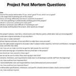 Ppt – Project Post Mortem Questions Powerpoint Presentation Regarding Post Mortem Template Powerpoint