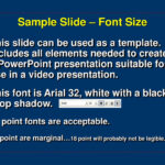 Ppt – Sample Slide – Font Size Powerpoint Presentation, Free For Powerpoint Presentation Template Size