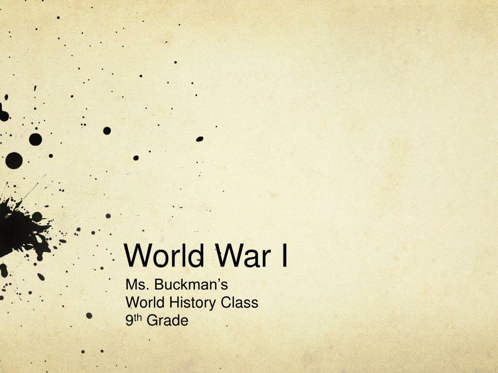 Ppt – World War I Powerpoint Presentation, Free Download Intended For World War 2 Powerpoint Template