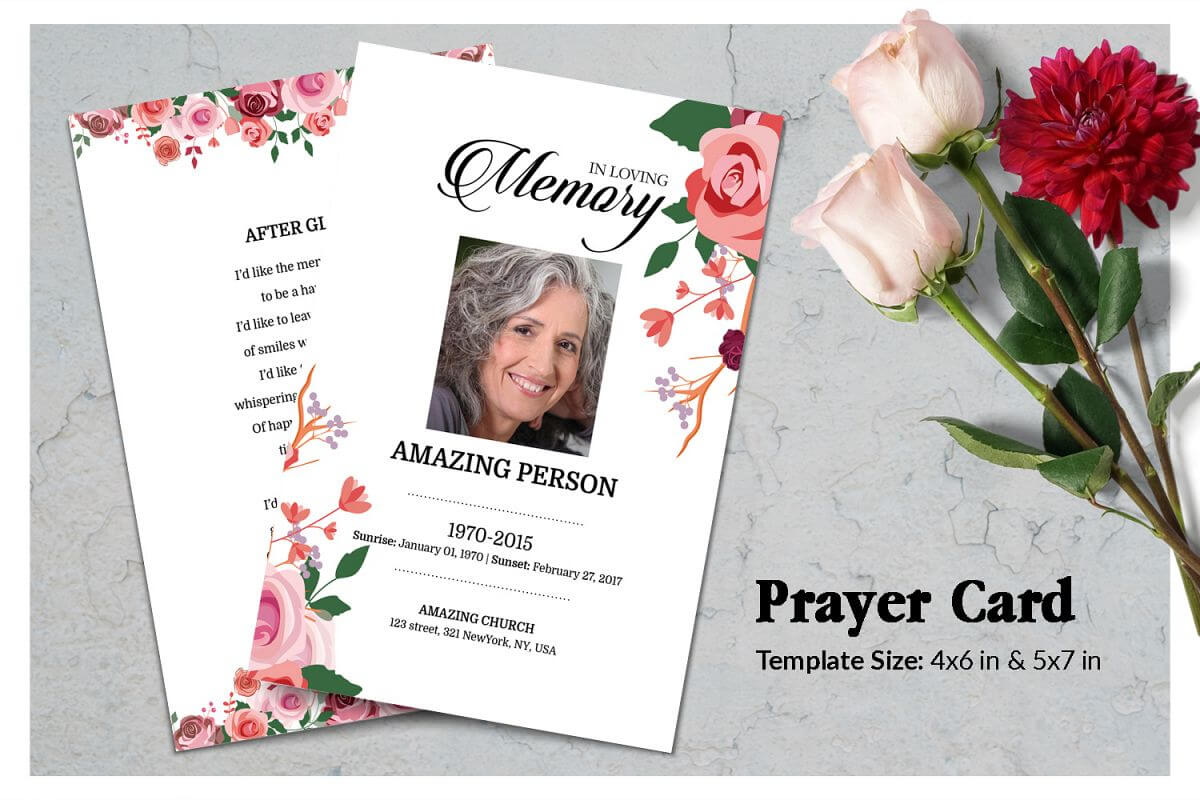 Prayer Cards Template – Barati.ald2014 Intended For Memorial Cards For Funeral Template Free