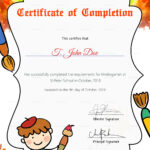 Preschool Certificate Of Completion – Papele Inside Free Vbs Certificate Templates