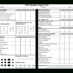 Preschool Report Card | Templates At Allbusinesstemplates with Character Report Card Template