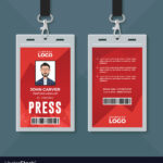 Press Id Card Design Template in Media Id Card Templates