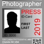 Press — Udo Luetze Photographic Art Throughout Photographer Id Card Template