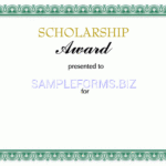 Preview Pdf Scholarship Award Certificate, 1 With Regard To Scholarship Certificate Template