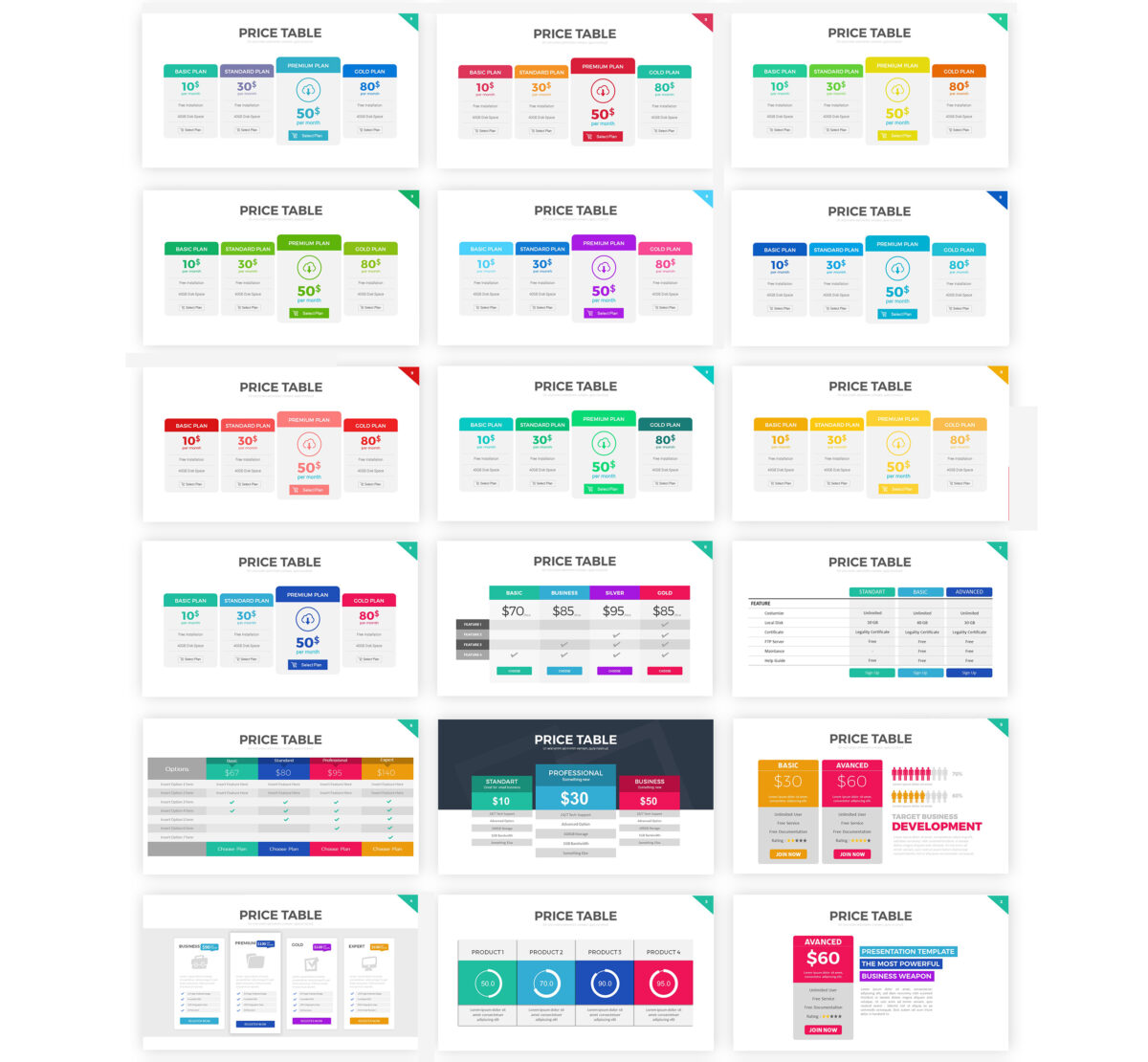price-table-v2-powerpoint-template-throughout-price-is-right