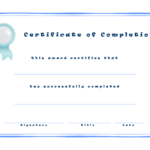 Printable Certificate Of Completion – Free Download Template In Certificate Of Completion Template Free Printable