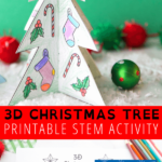 Printable Christmas Tree Template | Little Bins For Little Hands Regarding 3D Christmas Tree Card Template