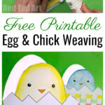 Printable Easter Chick Card With Woven Egg – Red Ted Art Regarding Easter Chick Card Template