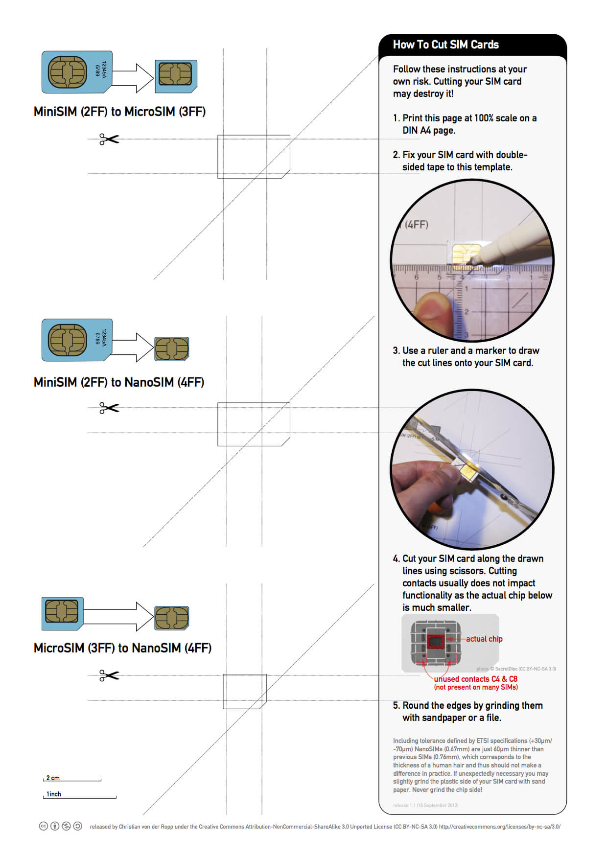 Printable Nano Sim And Micro Sim Cutting Guide [Download In Sim Card Cutter Template