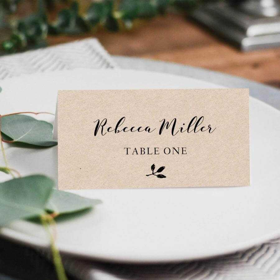 Printable Place Cards, Place Card Template, Editable Place With Regard To Printable Escort Cards Template