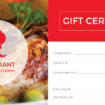 Printable Restaurant Gift Certificate | Template Business With Restaurant Gift Certificate Template