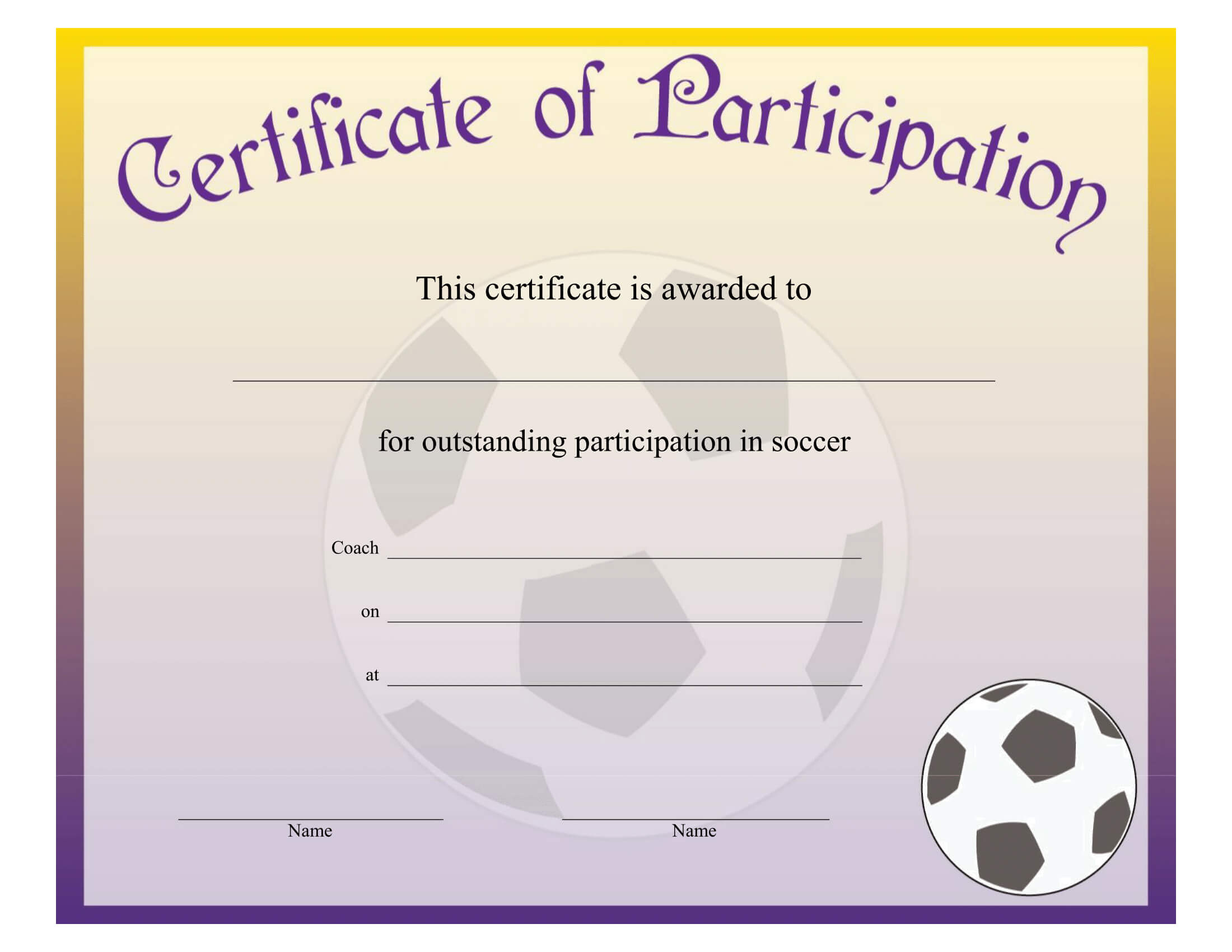 Printable Soccer Achievement Certificate – Free Download Pertaining To Soccer Certificate Templates For Word