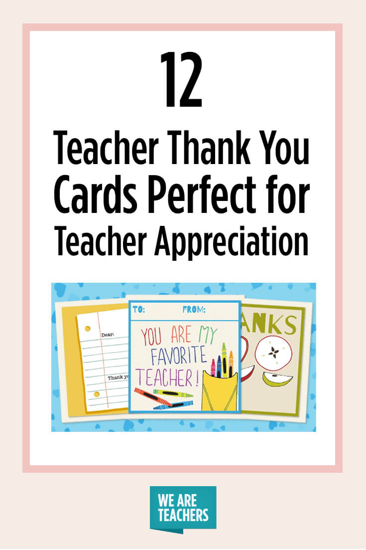 Printable Teacher Thank You Cards For Teacher Appreciation Intended For Thank You Card For Teacher Template