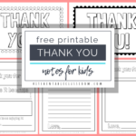 Printable Thank You Cards For Kids – The Kitchen Table Classroom For Thank You Note Card Template