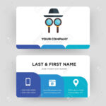 Private Detective, Business Card Design Template, Visiting For.. Inside Spy Id Card Template