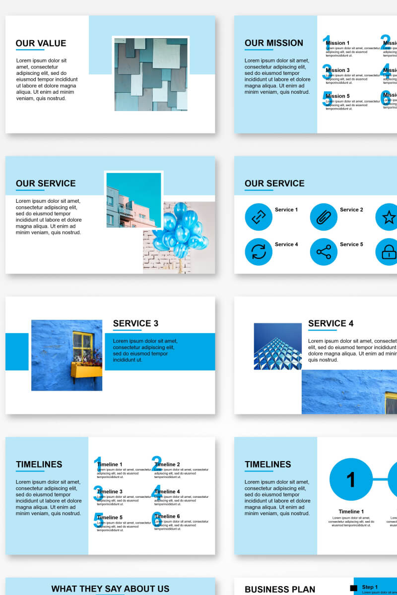 Professional Blue Presentation Powerpoint Template Throughout Powerpoint Default Template