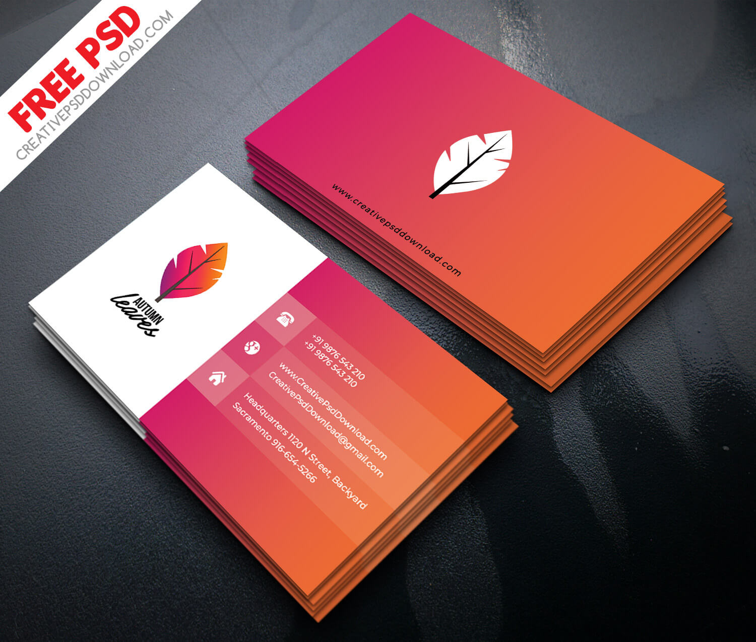 Professional Business Card Psd Free Download In Visiting Card Template Psd Free Download