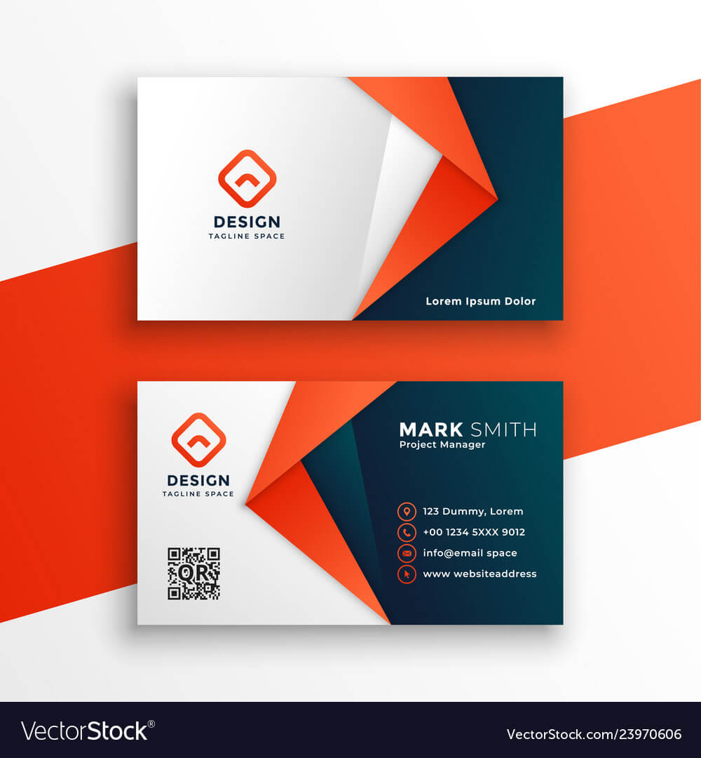 Professional Business Card Template Design Inside Designer Visiting Cards Templates