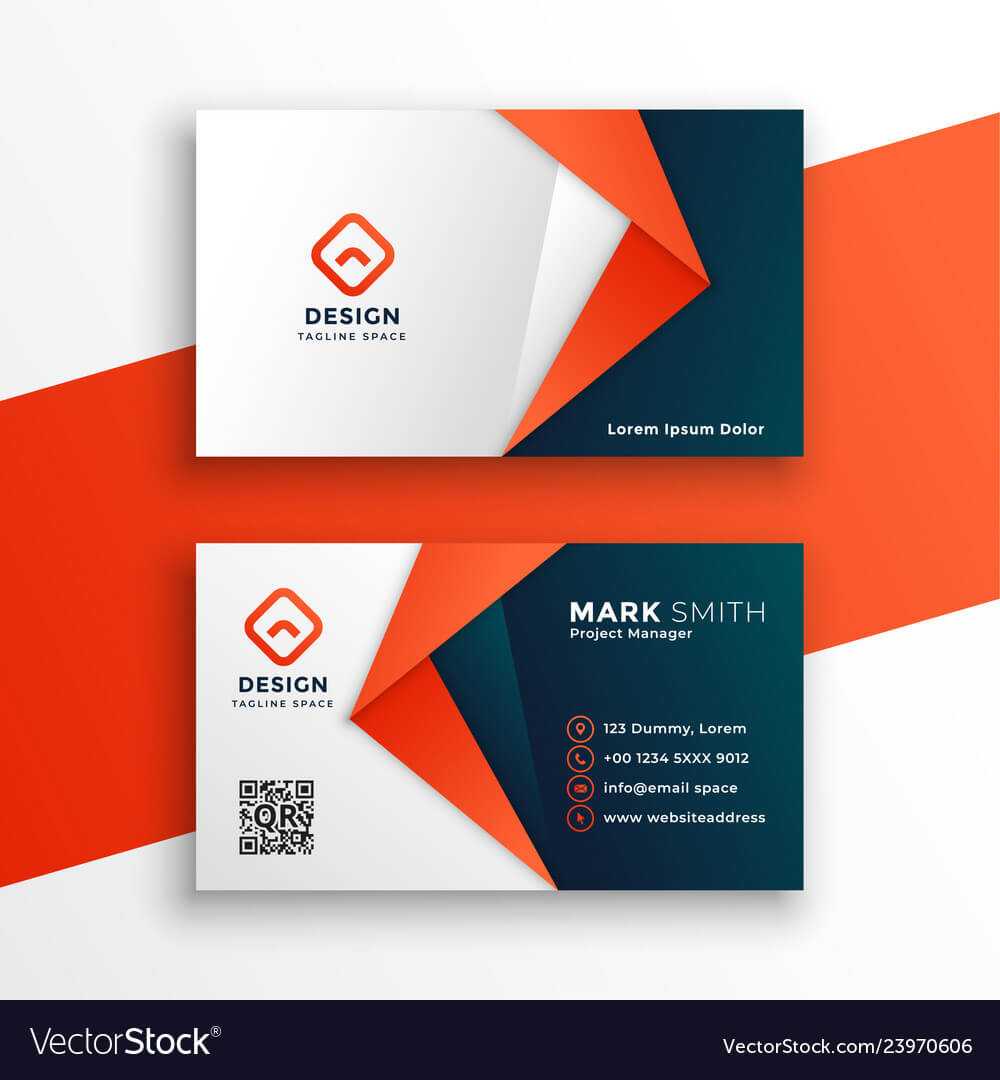 Professional Business Card Template Design Inside Designer Visiting Cards Templates