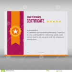 Professional Purple And Gold Certificate Stock Vector In Star Performer Certificate Templates