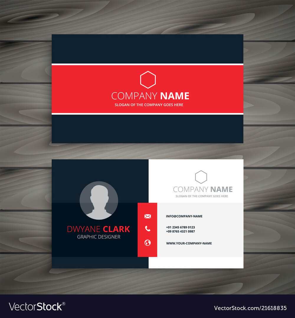 Professional Red Business Card Template Pertaining To Professional Name Card Template