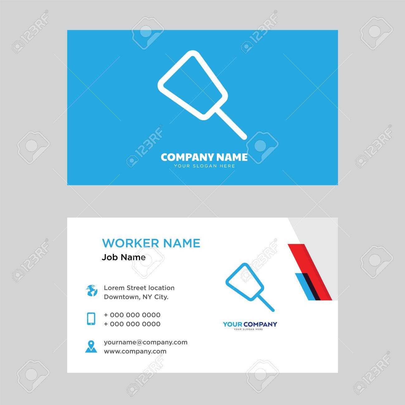 Push Pin Business Card Design Template, Visiting For Your Company,.. Pertaining To Push Card Template