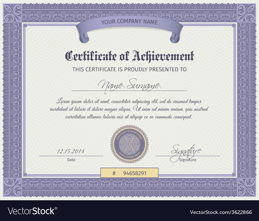Qualification Certificate Template With Qualification Certificate Template