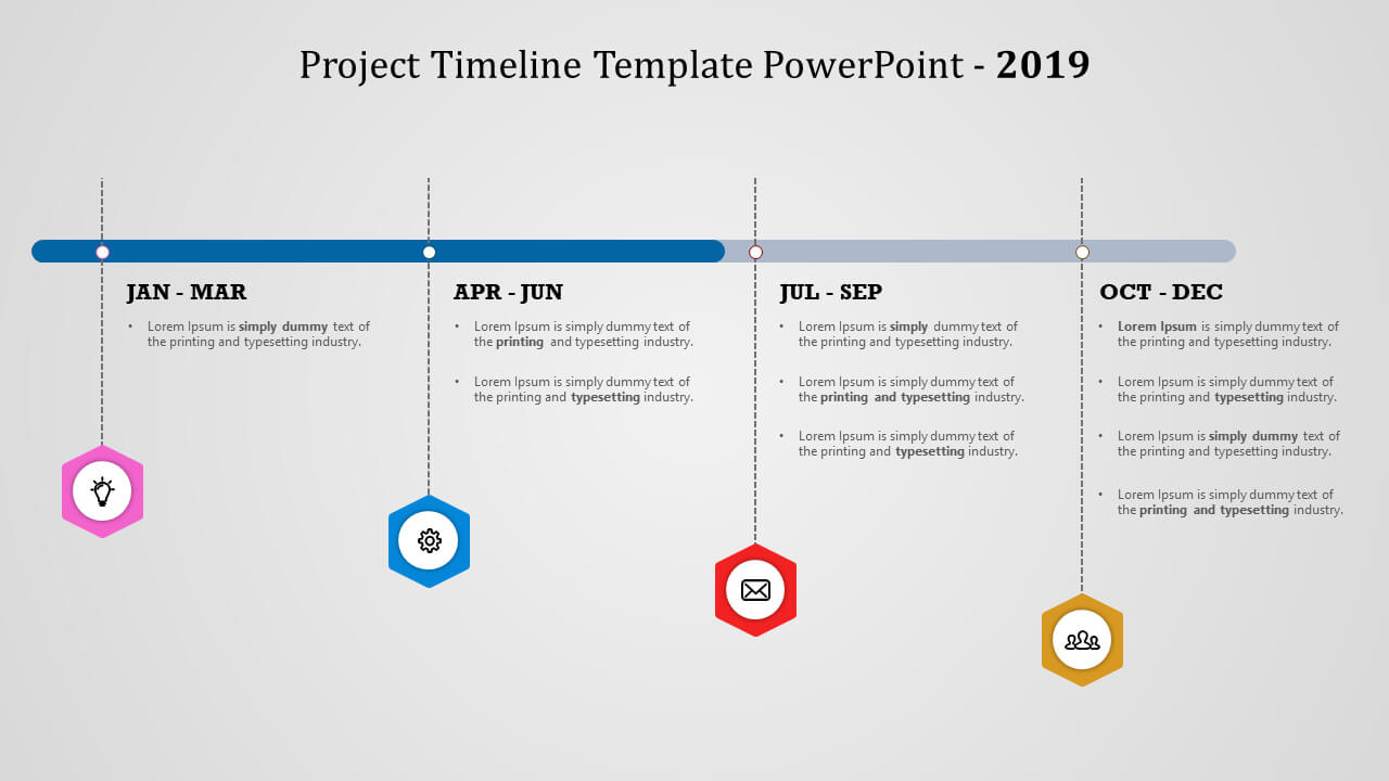 Quarter Project Timeline Template Powerpoint Regarding Project Schedule Template Powerpoint