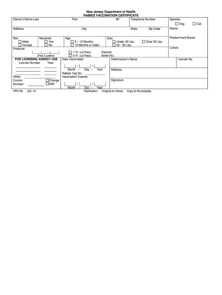 Rabies Vaccination Certificate – Fill Out And Sign Printable Pdf Template |  Signnow Throughout Rabies Vaccine Certificate Template